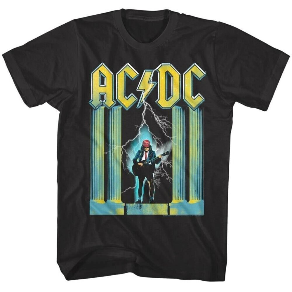 ACDC Who Made Who Album Retro Music T Shirt .